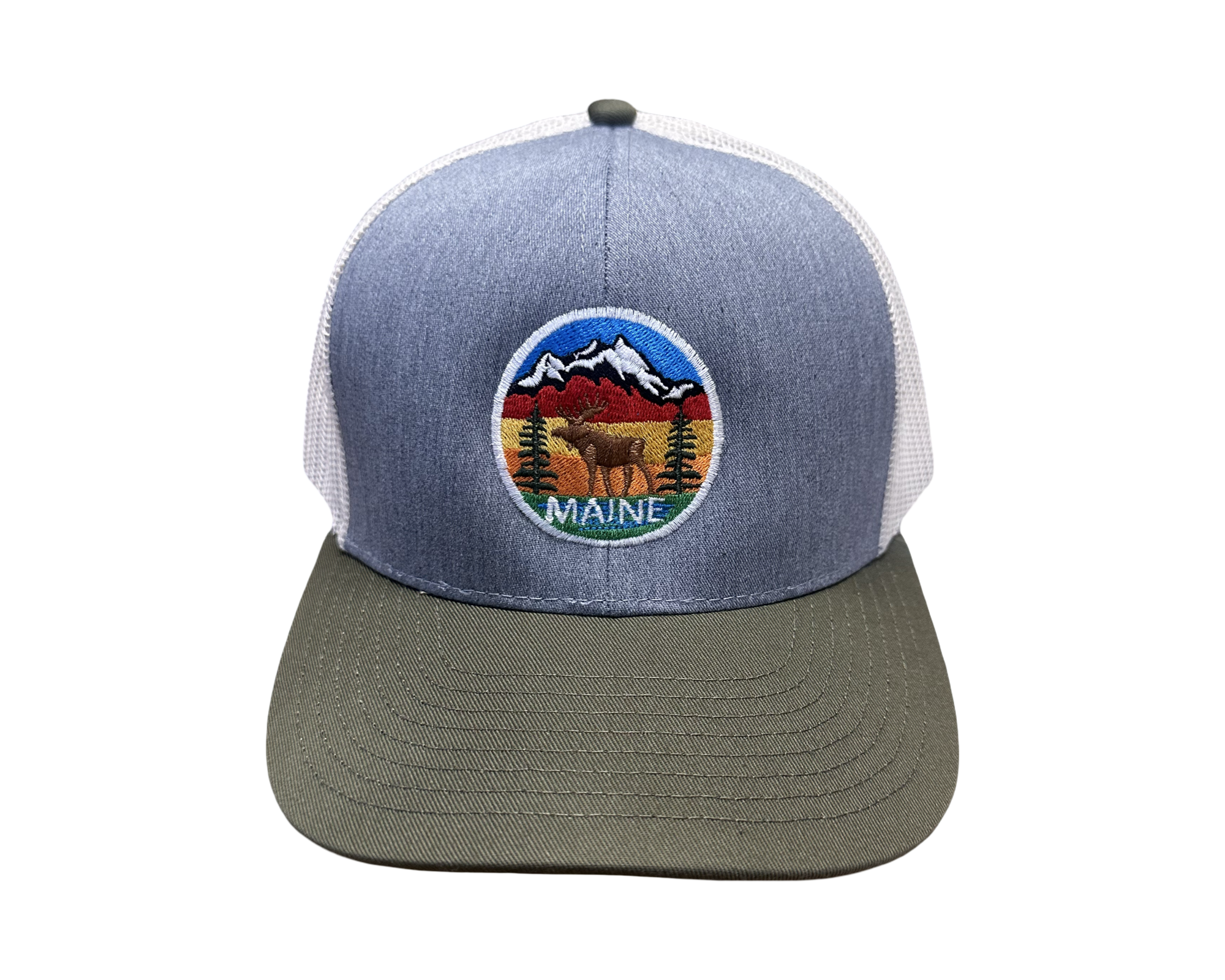 Maine Scene Moose Cap