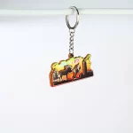 Keychain-XY-53(5) Maine Scenic Wooden Keychain XY-53