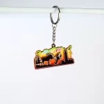 Keychain-XY-53(6) Maine Scenic Wooden Keychain XY-53