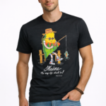 Maine Cartoon Fishing T-Shirts