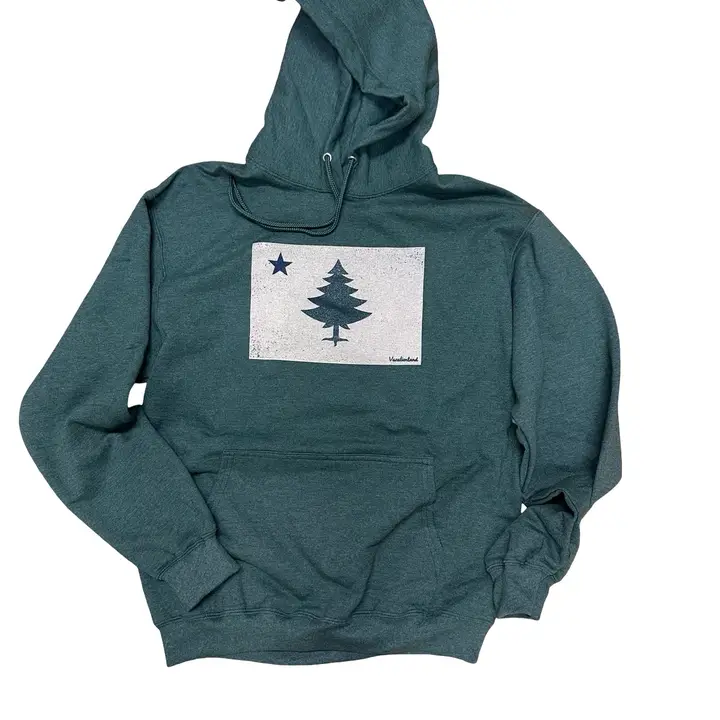 Maine Flag Hoodie – Classic Comfort & Coastal Style