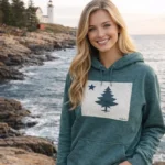 Maine Flag Hoodie – Classic Comfort & Coastal Style