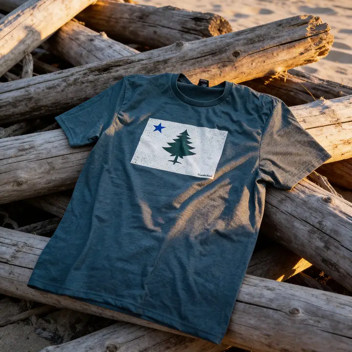 Vintage 1901 Maine Flag Tee