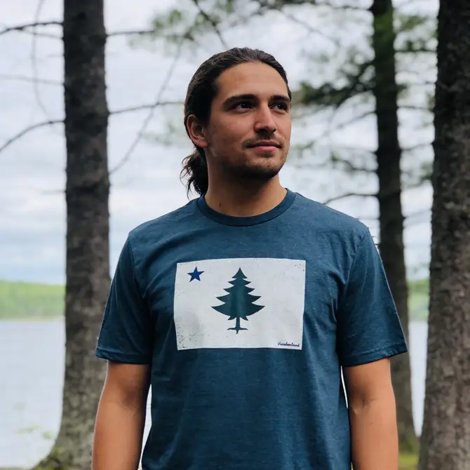 Vintage 1901 Maine Flag Tee