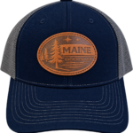 Maine Leather Patch Low Pro Trucker Hats